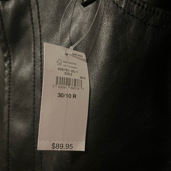 Gap High Rise Vegan Leather '70s Flare Pants, size L - Picture 8 of 11